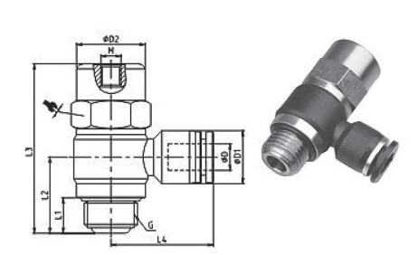 Air control stop valve QV FG
